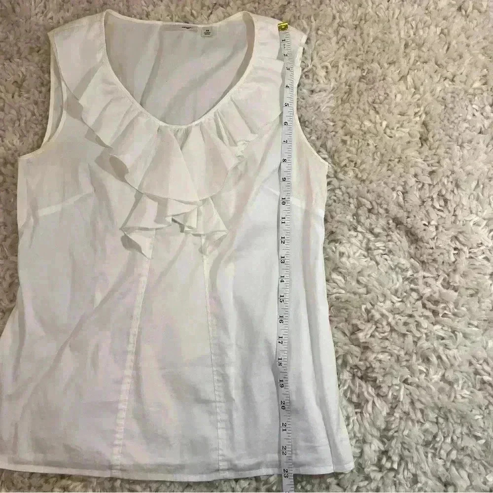Halogen White Ruffle Top - Size XS - Picture 7 of 13